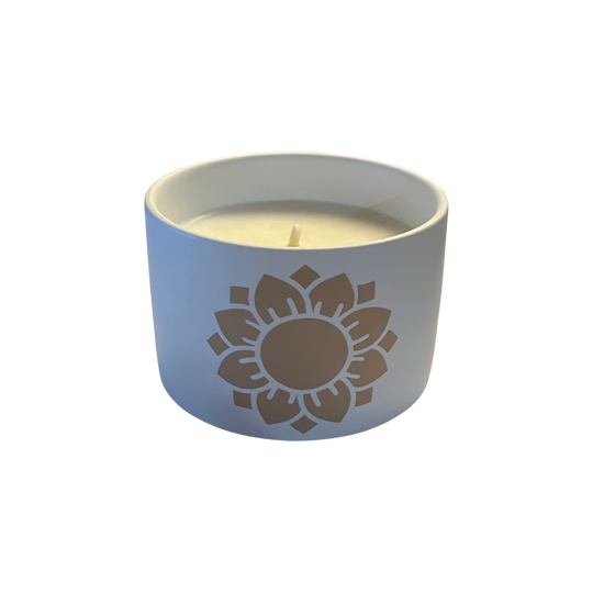 Patchouli Bliss Soy Candle 6 oz Ceramic Jar | Terreux Mind