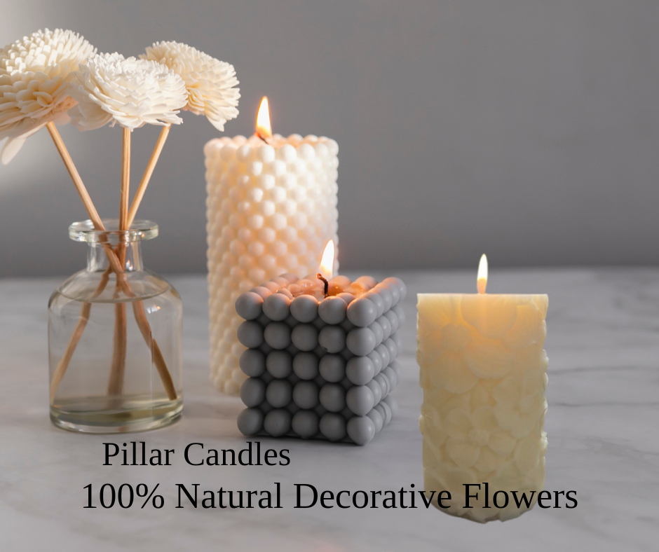 Pillar Candle 100% Natural | Terreux Mind