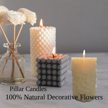 Pillar Candle 100% Natural | Terreux Mind