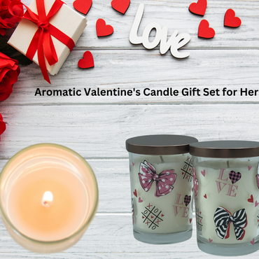 Valentine Gift Set -2 Pack 7.5 oz, Hand Poured Scented Candles | Terreux Mind