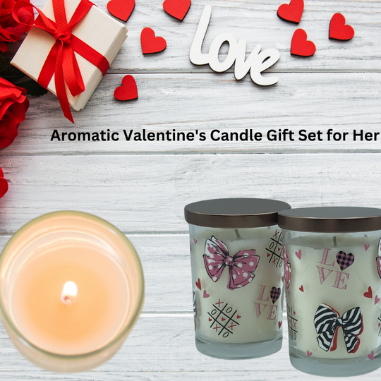 Valentine Gift Set -2 Pack 7.5 oz, Hand Poured Scented Candles | Terreux Mind