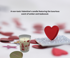 Valentine Gift Set - 2 Pack 7.5 oz, Hand Poured Scented Candles by Terreux Mind, featuring gnome and heart designs, perfect for romantic ambiance.