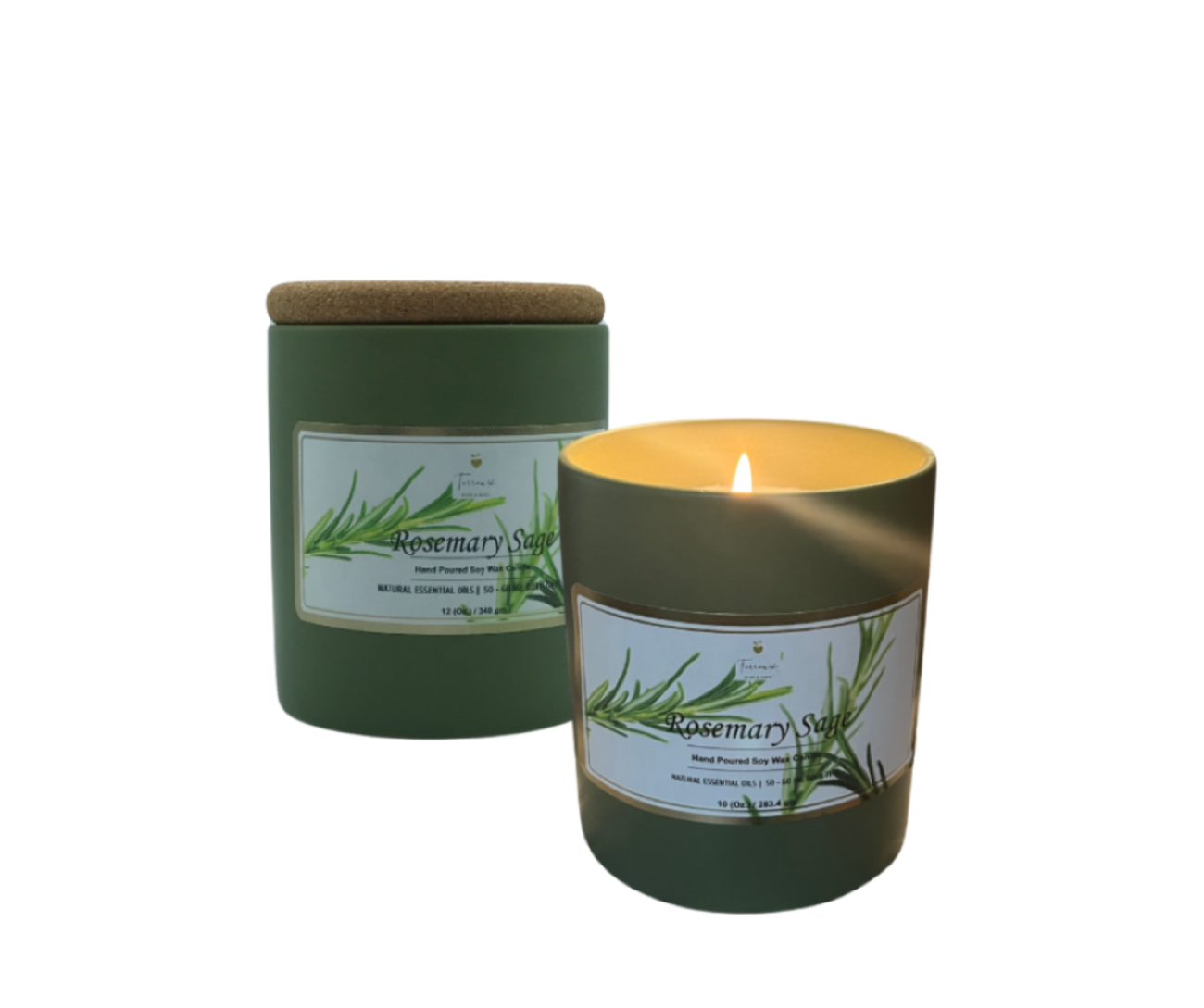 Rosemary Sage Aromatherapy Candle - Terreux Mind & Body