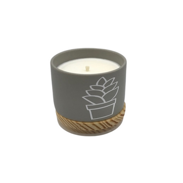 Peppermint Eucalyptus Soy Candle - 6 oz Ceramic Jar | Terreux Mind