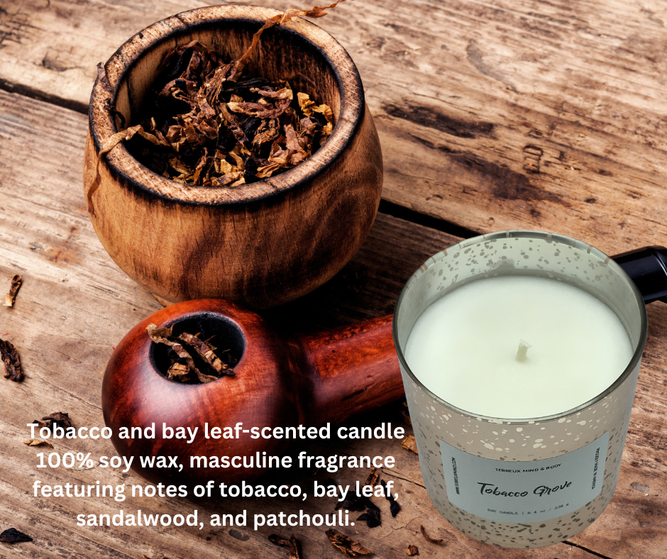 Hand Poured Soy Candle - 8 oz Elegant Cooper Jar, Clean- Burning Soy | Terreux Mind