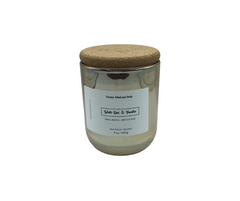 White Oak & Vanilla Soy Candle - 8.5 oz Luxe Glass, Cotton Wick | Terreux Mind